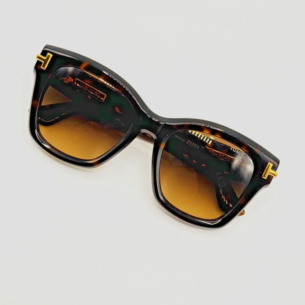 Tom Ford Sunglasses FT1329 52F Havana Butterfly Brown Gradient 53-20-140mm Italy